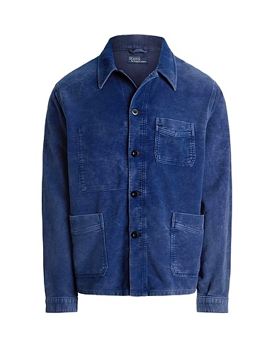 LAUREN RALPH LAUREN Camicia di jeans MOLESKIN UTILITY JACKET
 Blu 100% Cotone