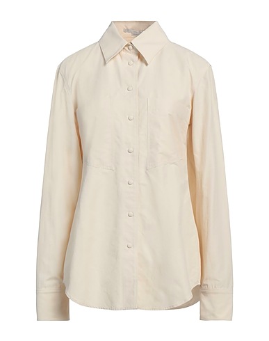 STELLA McCARTNEY Solid color shirts & blouses Beige 55% Cotton, 45% Polyamide