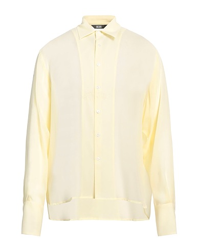 GCDS Shirts Yellow 100% Silk