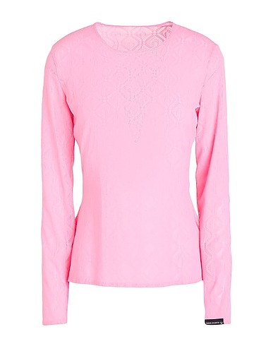 MARINE SERRE T-shirt Pink 70% Polyamide, 30% Elastane