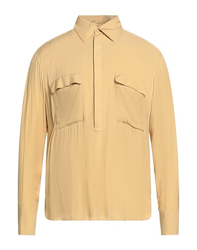 PT Torino Einfarbiges Hemd Beige 100% Viskose