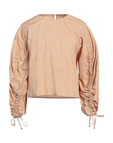 WEILI ZHENG Top Beige 100% Cotton