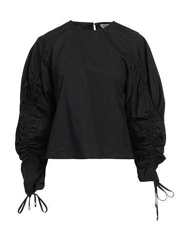WEILI ZHENG Top Schwarz 100% Baumwolle