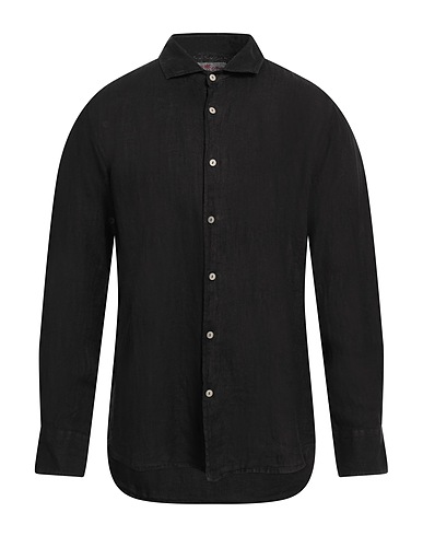 MC2 SAINT BARTH Camicia in lino Nero 100% Lino