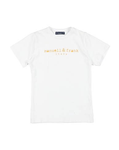 MANUELL & FRANK Camiseta Blanco 90% Algodón, 10% Elastán