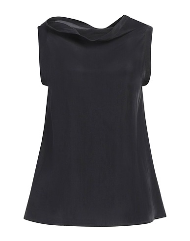 ALYSI Seidentop Schwarz 100% Seide