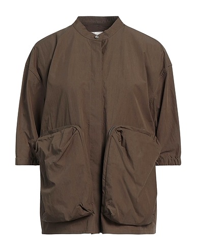 JIL SANDER+ Solid colour shirts & blouses Military green 65% Cotton, 35% Polyamide