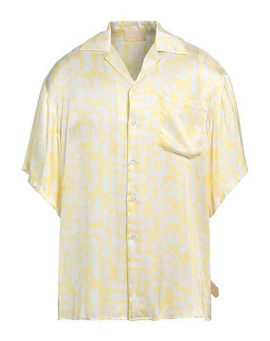 C.9.3 Chemise fantaisie Jaune pastel 100% Viscose