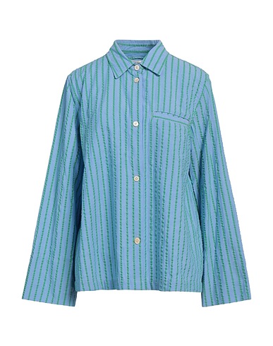 A KIND OF GUISE Striped shirt Azure 100% Cotton