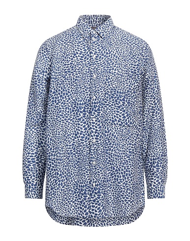 DESTIN Hemd mit Muster Blau 80% Baumwolle, 20% Seide