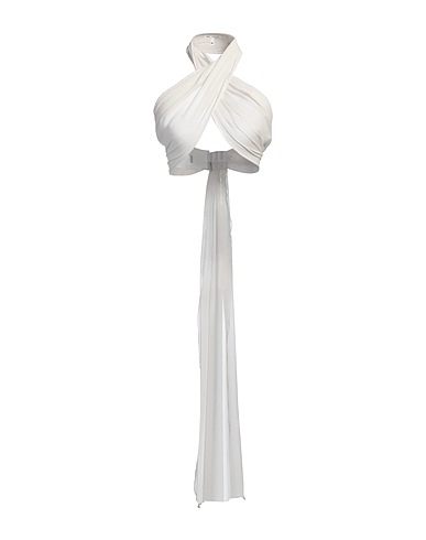 AMI ALEXANDRE MATTIUSSI Silk top Light grey 100% Silk