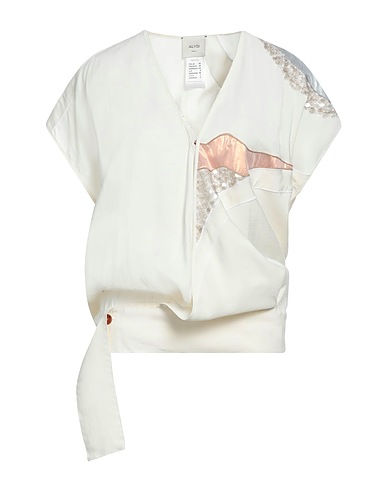 ALYSI Top Ivory 85% Modal, 15% Polyester, Silk