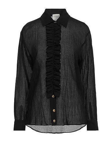 ALYSI Camicie e bluse tinta unita Nero 100% Cotone