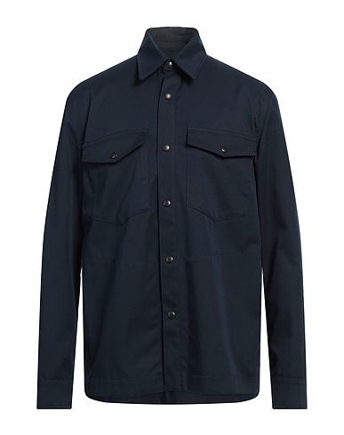 DEPARTMENT 5 Solid colour shirt Midnight blue 65% Polyester, 35% Cotton
