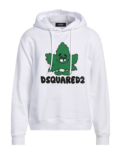 DSQUARED2 Hoodie Weiß 100% Baumwolle