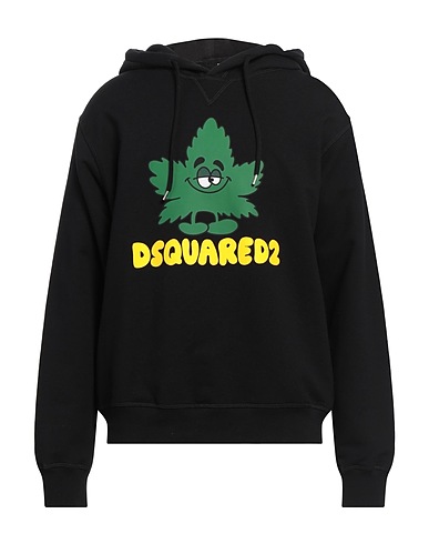 DSQUARED2 Hoodie Schwarz 100% Baumwolle