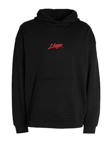 HUGO Hooded sweatshirt Black 100% Cotton