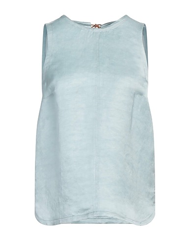 ALYSI Top Celeste 62% Lino, 38% Cupro