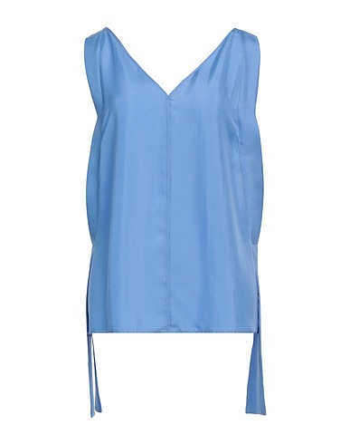 ALYSI Silk top Light blue 100% Silk