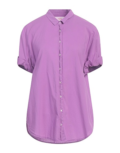 XíRENA Solid colour shirts & blouses Mauve 100% Cotton