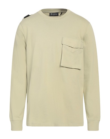 MA.STRUM Sweatshirt Light green 100% Cotton