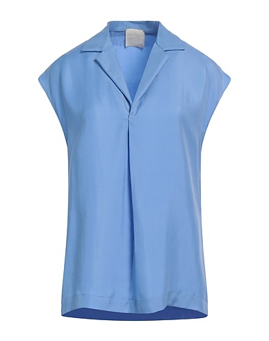 ALYSI Silk top Light blue 100% Silk