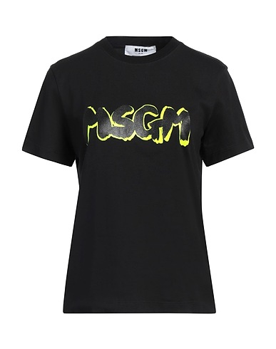 MSGM T-shirt Black 100% Cotton