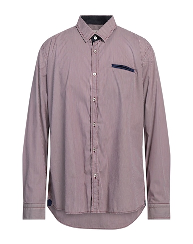 LUCKY DE LUCA Chemise à rayures Bordeaux 72% Coton, 24% Polyamide, 4% Élasthanne