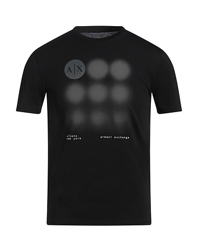 ARMANI EXCHANGE Ｔシャツ ブラック コットン 100%