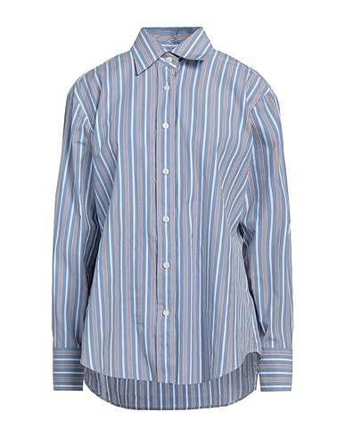 ACADEMIA Striped shirt Light blue 100% Cotton