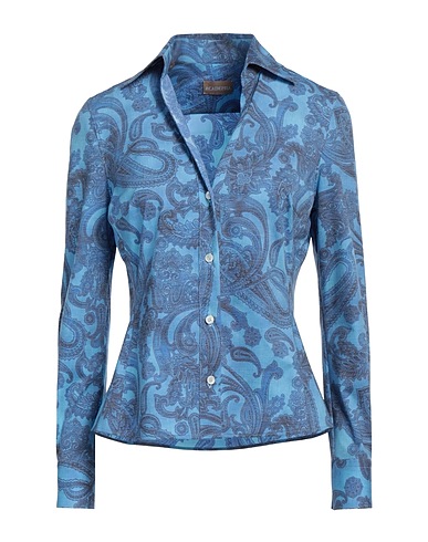 ACADEMIA Hemden und Blusen mit Muster Hellblau 41% Polyamid, 41% Polyester, 18% Elastan