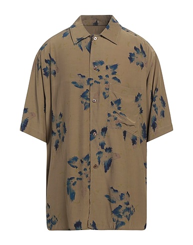 LEMAIRE Chemise fantaisie Vert militaire 100% Viscose