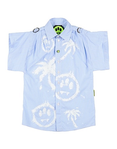 BARROW Patterned shirts & blouses Light blue 100% Cotton