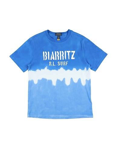 POLO RALPH LAUREN T-shirt Bleu d'azur 100% Coton