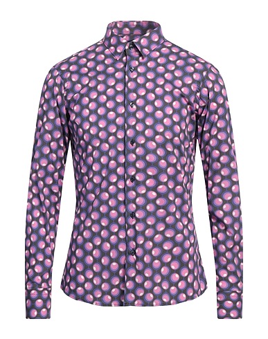 ADB 69 Camicia fantasia Malva 100% Cotone
