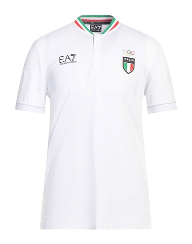 EA7 T-shirt White 70% Cotton, 30% Modal, Polyester, Elastane