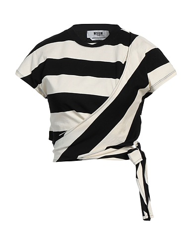 MSGM Crop top Ivory 100% Cotton
