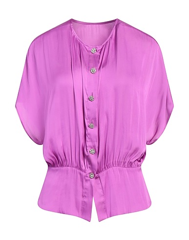 ESSENTIEL ANTWERP Solid colour shirts & blouses Mauve 100% Recycled polyester