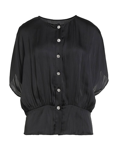 ESSENTIEL ANTWERP Camicie e bluse tinta unita Nero 100% Poliestere riciclato