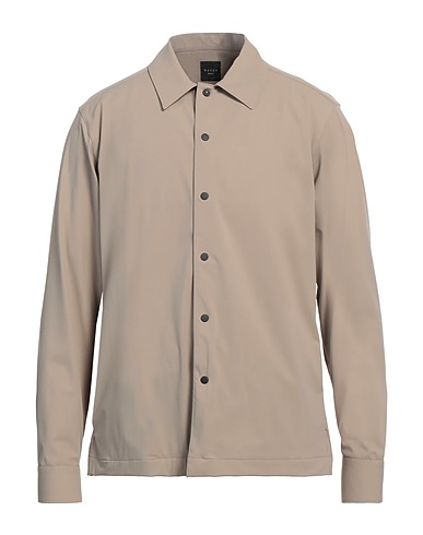 XACUS Einfarbiges Hemd Khaki 71% Polyamid, 29% Elastan