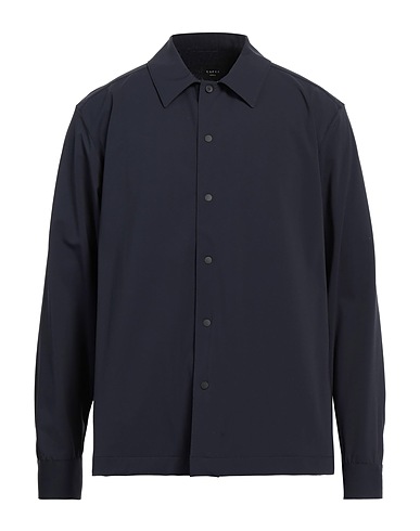 XACUS Solid colour shirt Midnight blue 71% Polyamide, 29% Elastane
