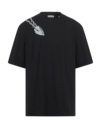BURBERRY T-shirt Black 97% Cotton, 3% Elastane