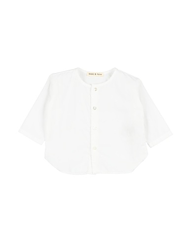 BABE & TESS Solid colour shirts & blouses White 100% Cotton