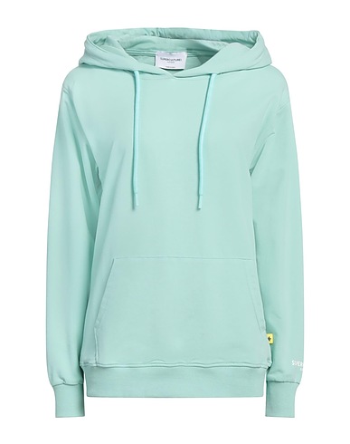 SUPERCULTURE CLOTHING Hooded sweatshirt Light green 95% Cotton, 5% Elastane