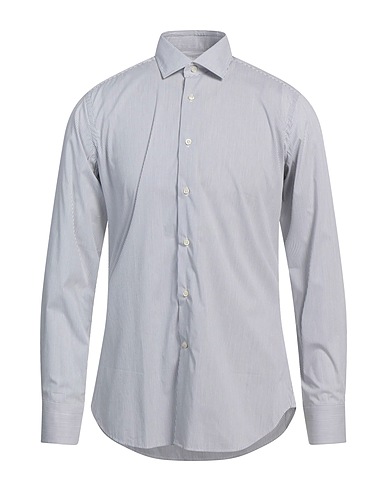 RAF MOORE Camicia a righe Blu navy 75% Cotone, 22% Poliammide, 3% Elastan