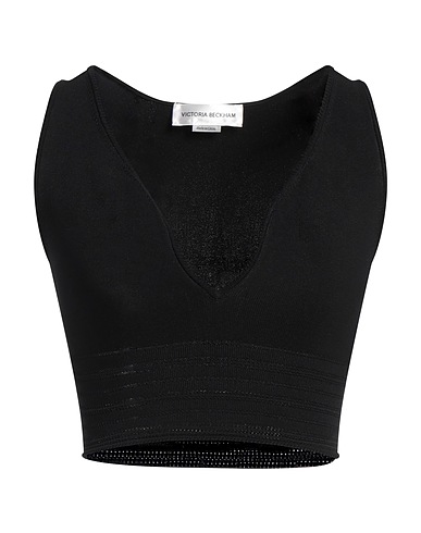 VICTORIA BECKHAM Top Nero 71% Viscosa, 27% Poliammide, 2% Elastan