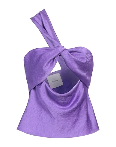NANUSHKA One-shoulder top Purple 100% Polyester
