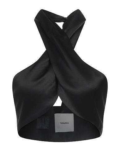 NANUSHKA Top Black 81% Acetate, 19% Polyester