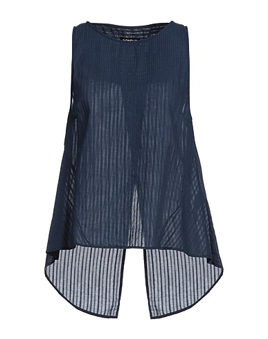 DONDUP Top Midnight blue 92% Cotton, 8% Linen