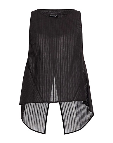 DONDUP Top NERO 92% Cotton, 8% Linen